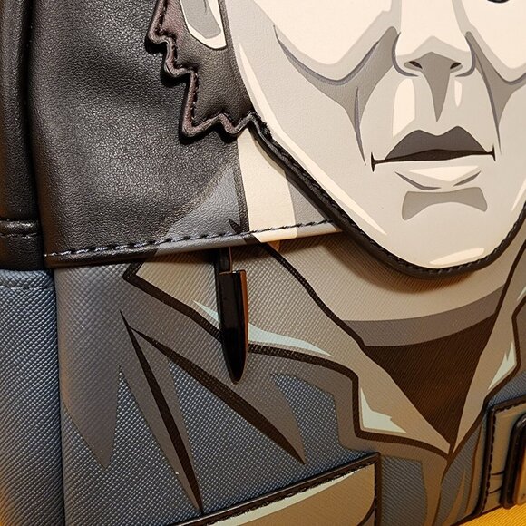 Loungefly Halloween Michael Myers Mask Cosplay Glow in the Dark Mini Backpack main image 12